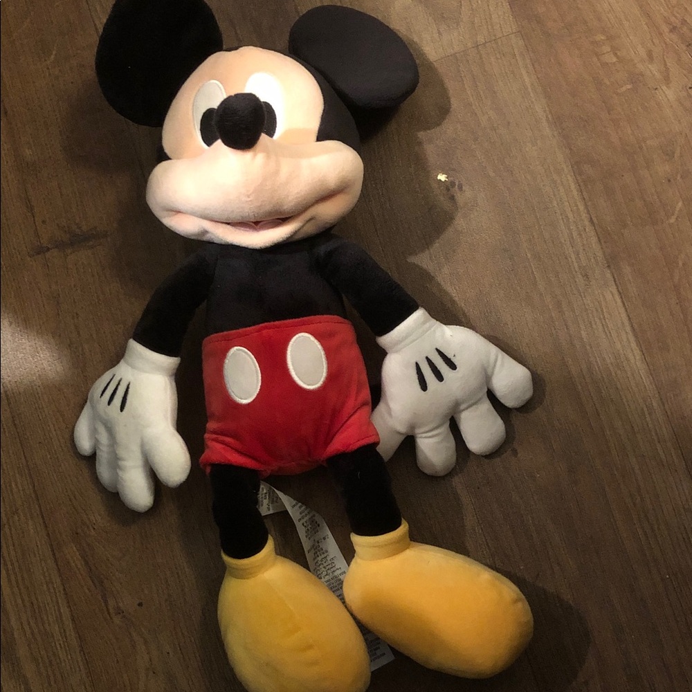 Disney Mickey Mouse Plush in Black, Red, Yellow